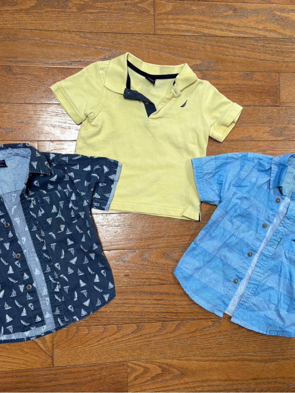 Nautica Toddler Boy 2T Summer Bundle Polo Button Down Shirts Play Condition